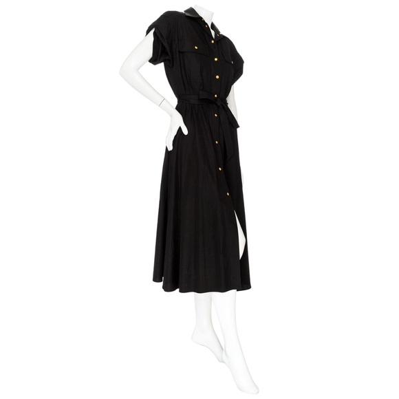 Celine Poplin Midi Safari Button Down Dress - Picture 5 of 8